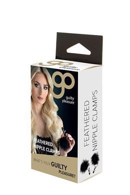 Зажимы для сосков с перьями GP FEATHERED NIPPLE CLAMPS