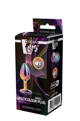 DT21781 Радужная анальная пробка GLEAMING LOVE MULTICOLOUR PLUG SMALL