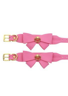 Наручники з бантиками Taboom Malibu Wrist Cuffs із веганської шкіри, рожеві