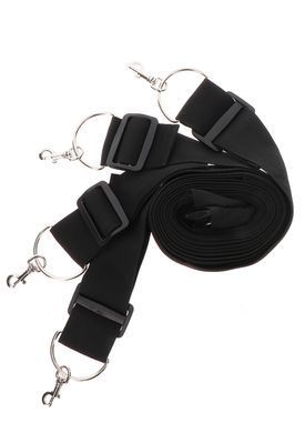 Фіксатори на ліжко з карабінами. чорні Bed Restraints Taboom