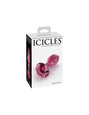 Скляна анальна пробка Pipedream Icicles No 79 рожевий