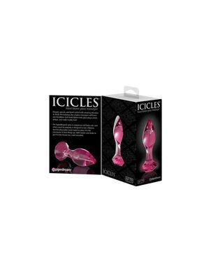 Скляна анальна пробка Pipedream Icicles No 79 рожевий