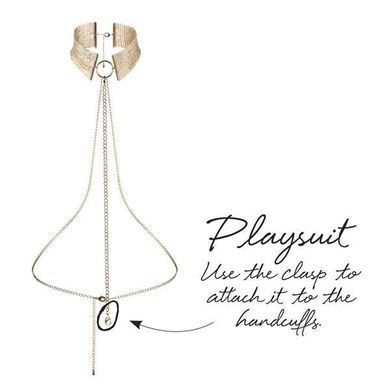 Ожерелье-воротник Bijoux Indiscrets Desir Metallique Collar - Gold, Золотистый