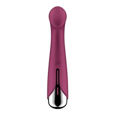 Вибратор с ротацией Satisfyer Spinning G-Spot 1 Red, плоская площадка для стимуляции точки G