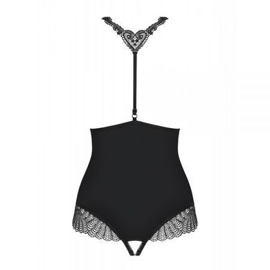 Боді Obsessive Chiccanta crotchless Teddy black L / XL