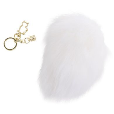 Металлическая анальная пробка Кроличий хвост LOCKINK SEVANDA White Bunny-Tail