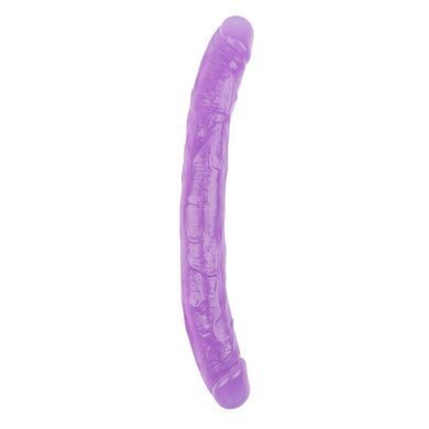 Фаллоимитатор&nbsp;двухсторонний фиолетовый&nbsp;Chisa&nbsp;Hi-Rubber 32,5 см *3,5 см