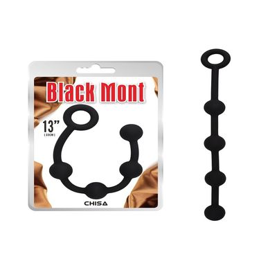 CH88332 Анальные бусы Chisa Black Mont ”P” Storm Beads S