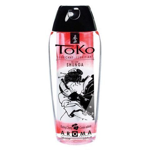 Лубрикант на водной основе Shunga Toko AROMA &ndash; Blazing Сherry (165 мл), не содержит сахара