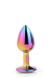 Райдужний анальний затор GLEAMING LOVE MULTICOLOUR PLUG SMALL