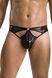 Мужские стринги Passion Thong Paul L/XL, черные, под латекс