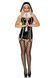 Leg Avenue Vinyl Sinful Sister XL Black