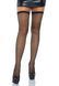 Leg Avenue Bow backseam thigh highs Black O/S