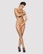 Бодистокинг с крупной ячейкой и открытой грудью Obsessive Bodystocking N102 S/M/L, черный, комбинезо