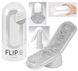 Мастурбатор Tenga Flip Zero White, изменяемая интенсивность стимуляции, раскладной