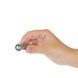 Вибропуля PowerBullet First-Class Bullet 2.5&Prime; with Key Chain Pouch, Silver, 9 режимов вибрации, Серебристый