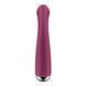 Вибратор с ротацией Satisfyer Spinning G-Spot 1 Red, плоская площадка для стимуляции точки G