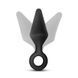 Анальний плаг із кільцем-стопером Blush Anal Adventures Platinum Silicone чорний, 11.4 х 3.1 см