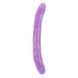 Фаллоимитатор&nbsp;двухсторонний фиолетовый&nbsp;Chisa&nbsp;Hi-Rubber 32,5 см *3,5 см