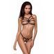 Трусики стринги из стреп ARMANDA THONG black L/XL - Passion Exclusive
