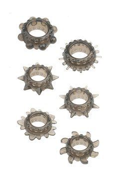 Набор колец MENZSTUFF 6PC STRECHEABLE RING SET