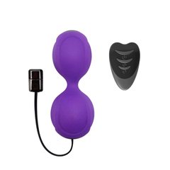 Вагінальні кульки з вібрацією Adrien Lastic Kegel Vibe Purple, діаметр 3,7 см, Фиолетовый