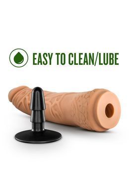 Реалистичный фаллоимитатор, LOCK ON HEXANITE DILDO WITH
