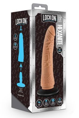 Реалистичный фаллоимитатор, LOCK ON HEXANITE DILDO WITH