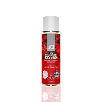 Смазка на водной основе System JO H2O - Strawberry Kiss (60 мл) без сахара, растительный глицерин