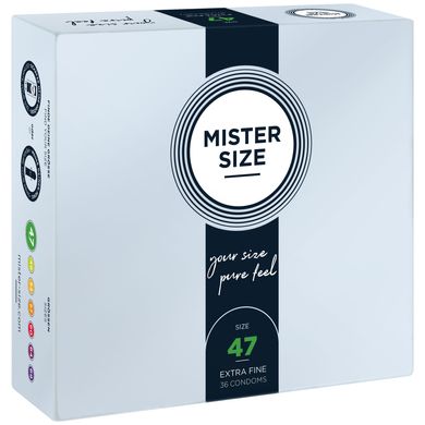 Презервативы Mister Size - pure feel - 47 (36 condoms), толщина 0,05 мм