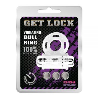 Ерекційне віброкільце Vibrating Bull Ring-Clear
