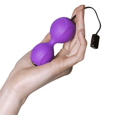 Вагінальні кульки з вібрацією Adrien Lastic Kegel Vibe Purple, діаметр 3,7 см, Фиолетовый