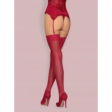 Чулки Obsessive&nbsp;S800&nbsp;stockings&nbsp;ruby&nbsp;S/M