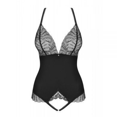 Боді Obsessive Chiccanta crotchless Teddy black S / M