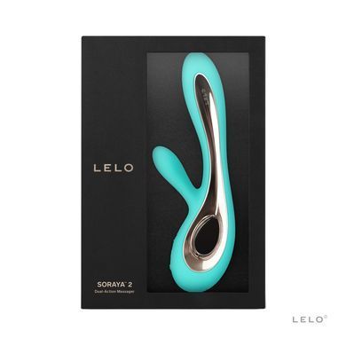 Вибратор-кролик LELO Soraya 2 Aqua, 12 режимов вибрации, до 4 часов работы