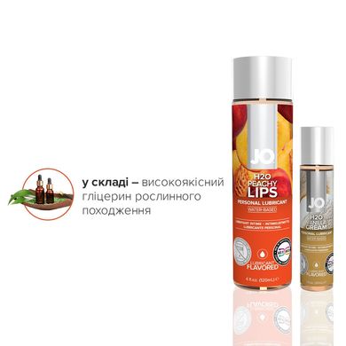 Комплект вкусовых лубрикантов System JO GWP — Peaches & Cream — Peachy Lips 120 мл & H2O Vanilla 30