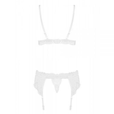 Комплект Obsessive 810-SEG-2 3 pcs set white L/XL