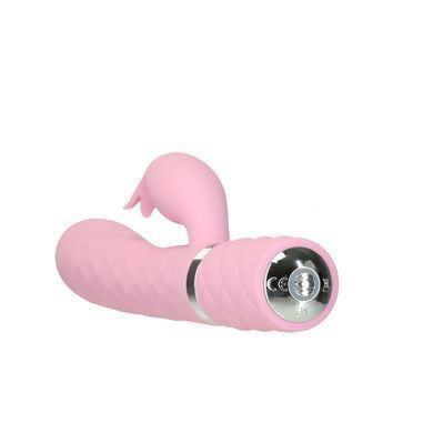 Розкішний кролик з ротацією та вібрацією Pillow Talk Lively Pink, кристал Сваровскі, потрійний відро, Рожевий