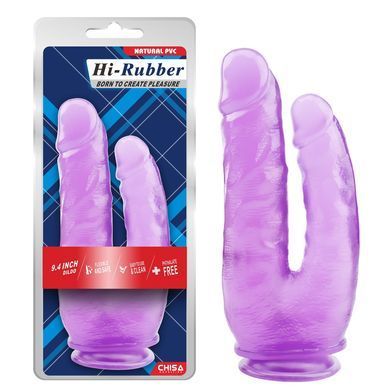 Фалоімітатор подвійний Chisa прозорий Hi-Rubber 9.4