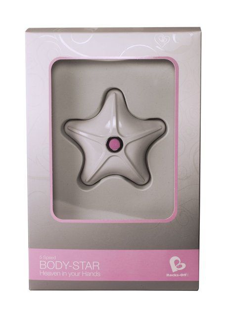Вибромассажер морская звезда Rocks Off Body-Star, Белый/розовый