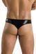Мужские стринги Passion Thong Paul S/M, черные, под латекс