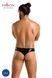 Мужские стринги Passion Thong Paul S/M, черные, под латекс