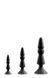 Набор анальных плагов MENZSTUFF 3-PIECE ANAL CONE SET BLACK