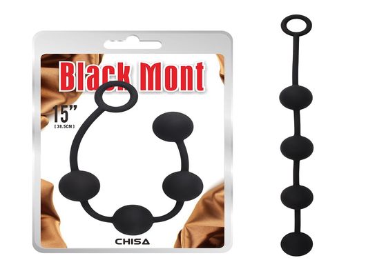 CH88342 Анальні намиста Chisa Black Mont " P " Storm Beads M