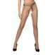 Тілесні колготки з відкритим доступом, контрастна лінія TIOPEN 010 beige 1/2 (20 den) &mdash; Passion, Телесный