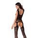 Бодістокінг Passion BS062 black, комбінезон, імітація панчох, Черный