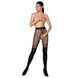 Колготки с открытым доступом, двойная плотность TIOPEN 012 black 3/4 (20/40 den) &mdash; Passion, Черный