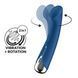 Вібратор з ротацією Satisfyer Spinning G-Spot 1 Blue, плоский майданчик для стимуляції точки G