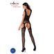 Бодістокінг Passion BS062 black, комбінезон, імітація панчох, Черный