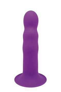 Фаллоимитатор Термоактивный SOLID LOVE RIBBED PURPLE